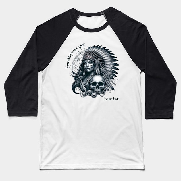 Native american wisdom Baseball T-Shirt by Bernesemountaindogstuff